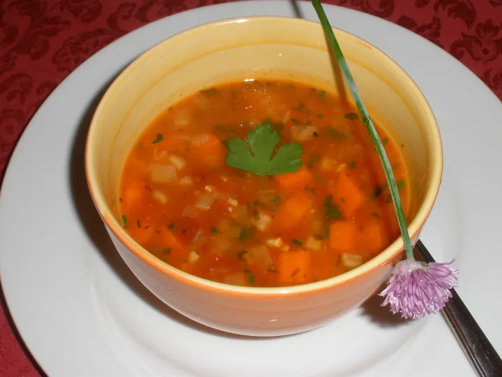 Mexikanische Tomaten - Bohnensuppe 