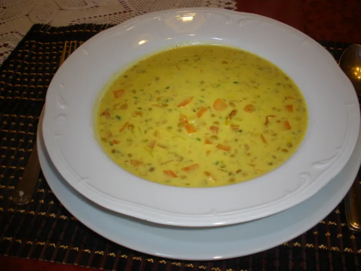 Indische Curry - Linsensuppe