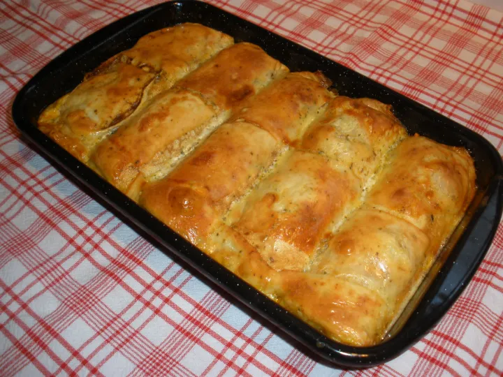 Pikant überbackene Palatschinken