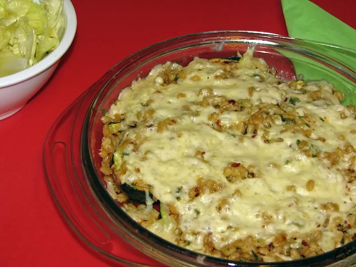 Mit Ebly gefüllte Zucchini