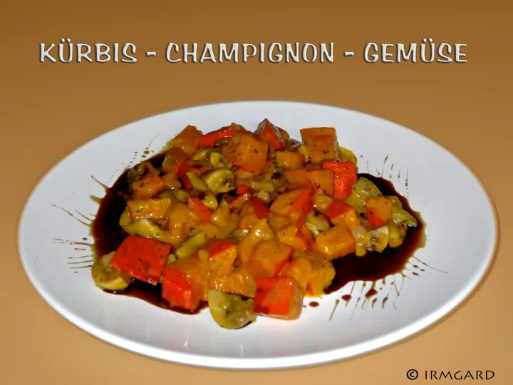 Kürbis-Champignon-Gemüse