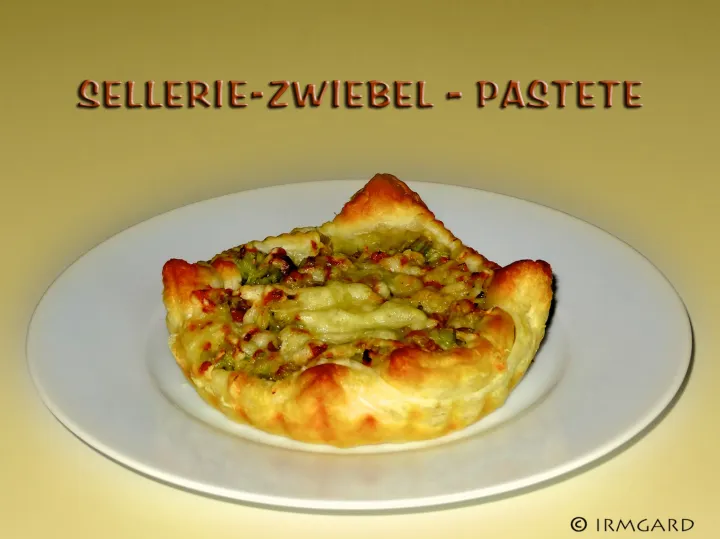 Sellerie-Zwiebel-Pastete