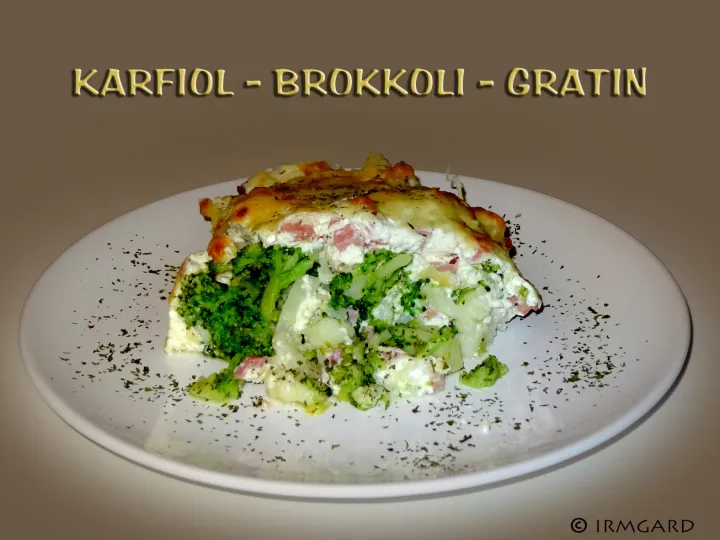 Karfiol-Brokkoli-Gratin