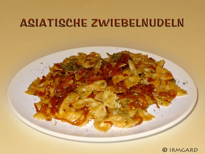 Aisatische Zwiebelnudeln