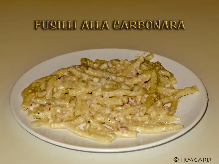 Fusilli al Torchio alla Carbonara