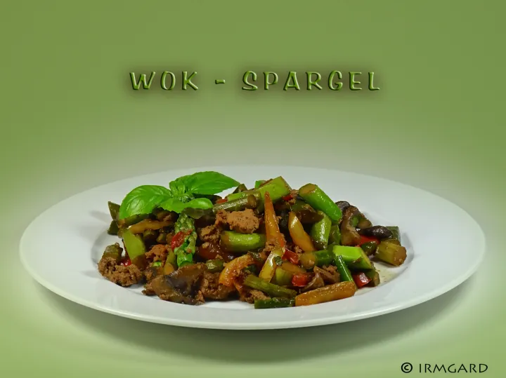 Wok-Spargel