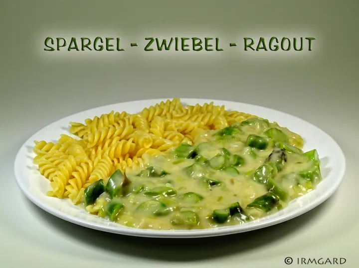 Spargel-Zwiebel-Ragout