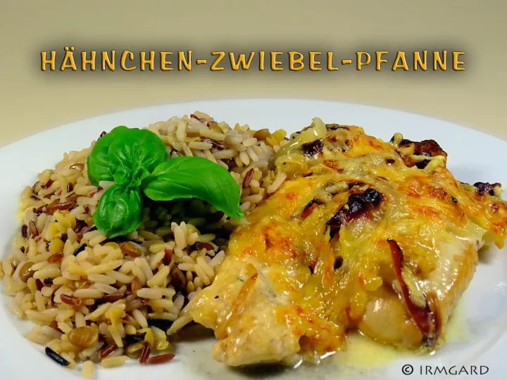 Hähnchen-Zwiebel-Pfanne