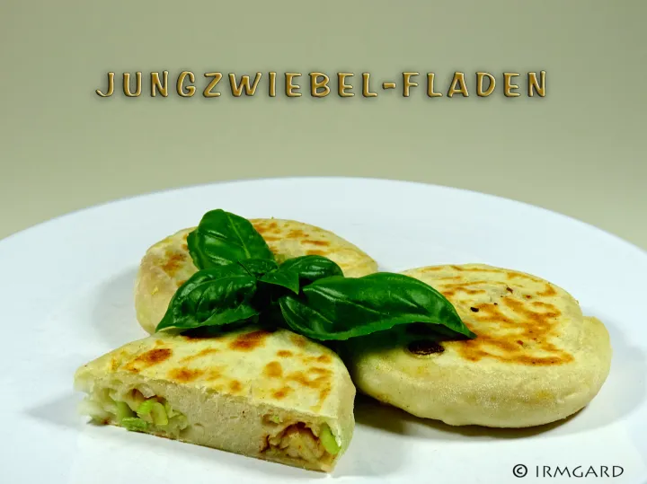 Jungzwiebel-Fladen