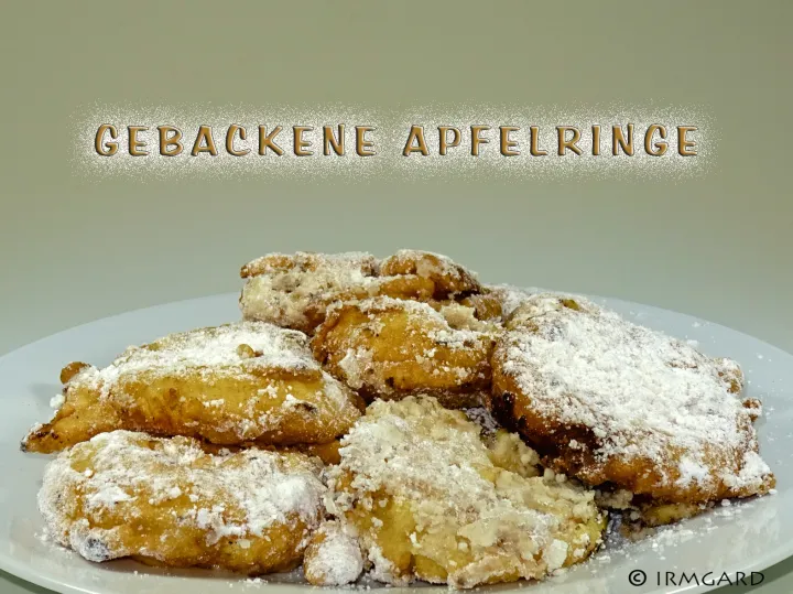 Gebackene Apfelring