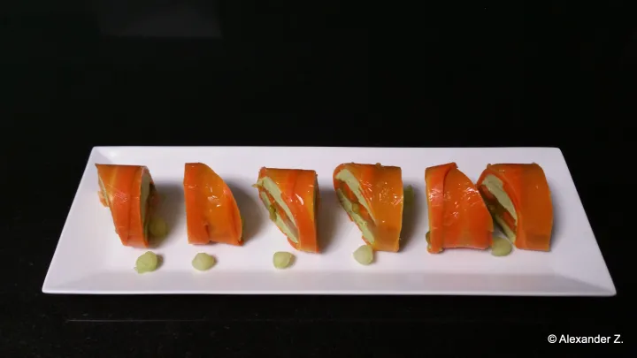 Karotten Erbsenterrine mit Minze