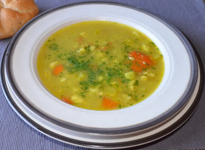 Fischsuppe mit Safran