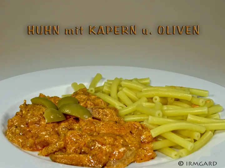 Huhn mit Kapern und Oliven