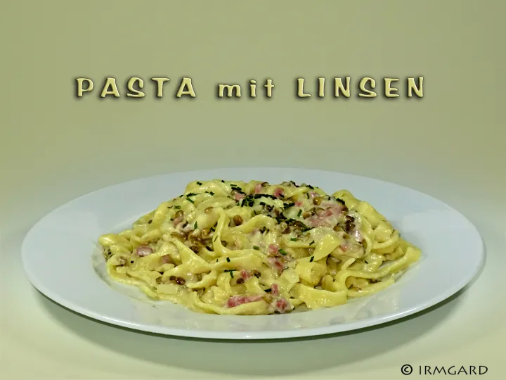 Pasta mit Linsen
