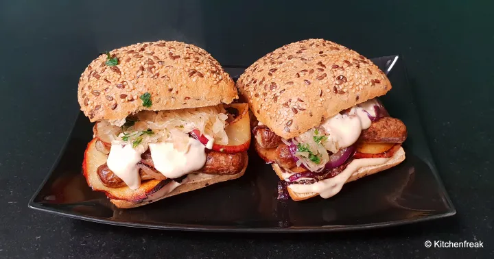 Deftiger Sauerkraut Burger