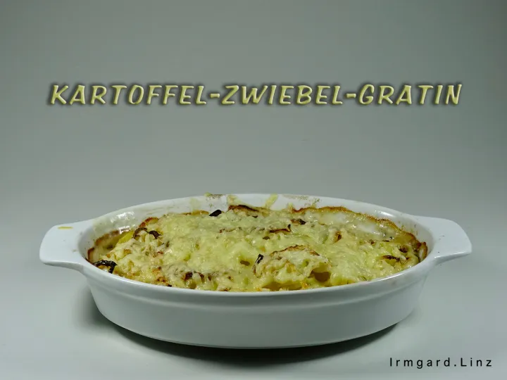 Kartoffel-Zwiebel-Gratin