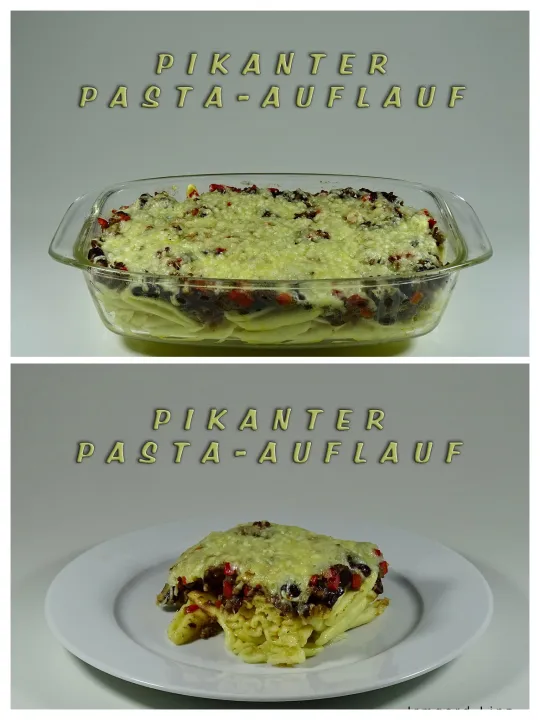 Pikanter Pasta-Auflauf