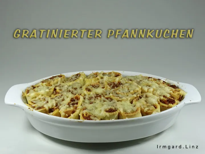 Gratinierte Pfannkuchen