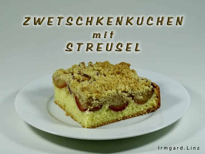 Zwetschkenkuchen mit Streusel
