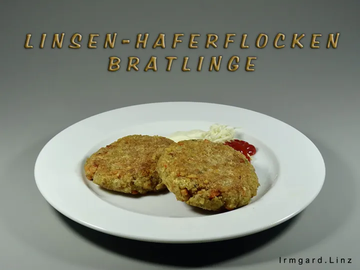 Linsen-Haferflockenbratlinge