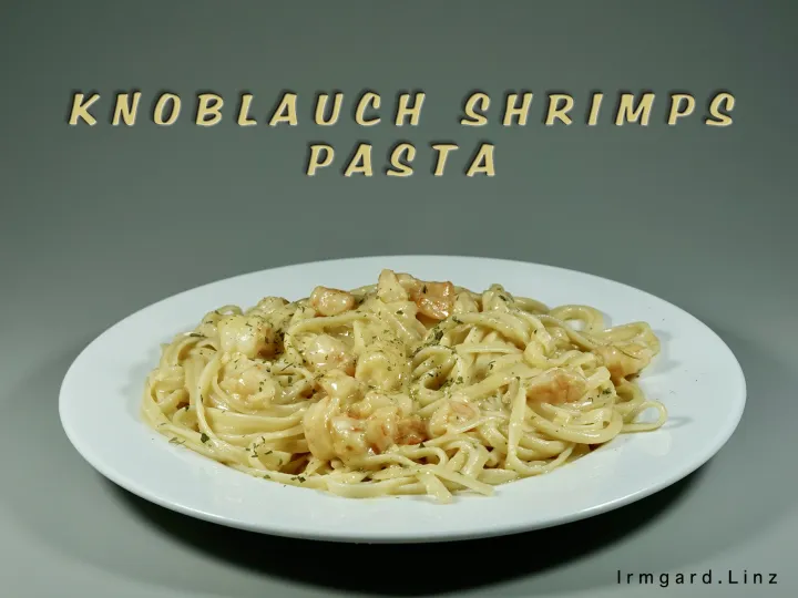 Knoblauch-Shrimps-Pasta