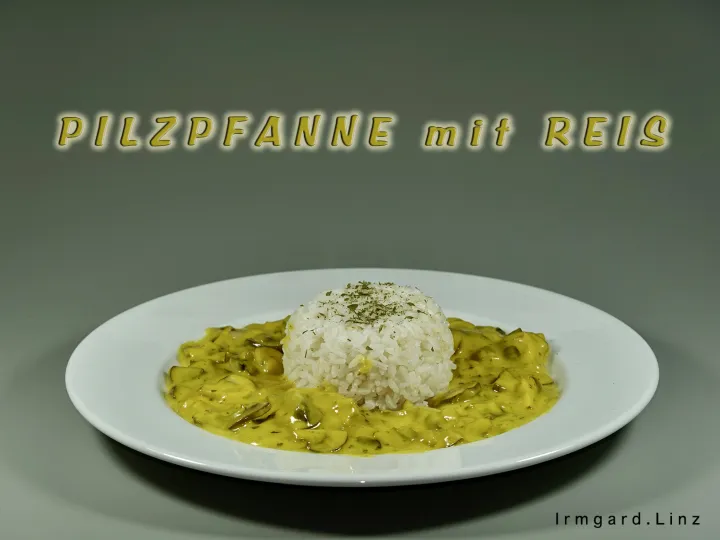 Pilzpfanne mit Reis