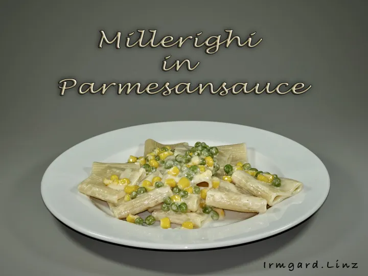 Millerighi in Parmesansauce
