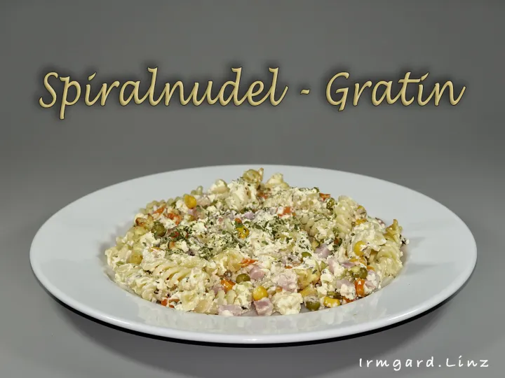 Spiralnudel-Gratin