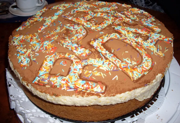 Hell - Dunkel - Torte mit Mandarinencreme