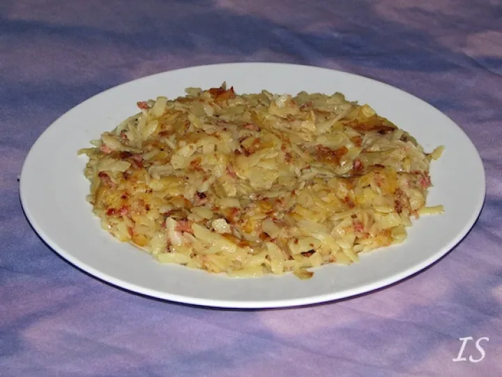 Berner Rösti mit Zwiebeln und Speck