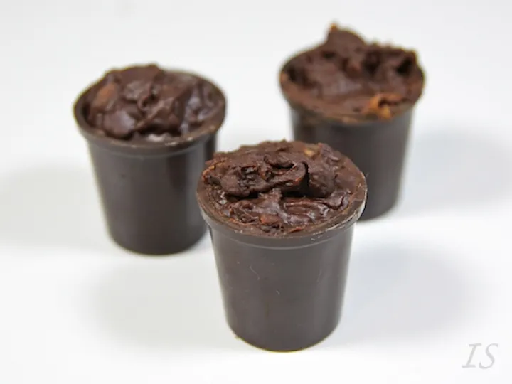 Schokotöpfchen mit Kumquatfüllung