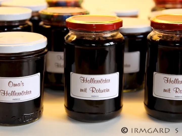 Hollerröster mit Rotwein