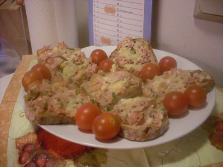 Pizzabrote überbacken