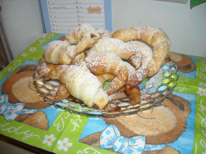 Schoko - Plunderteig - Kipferl