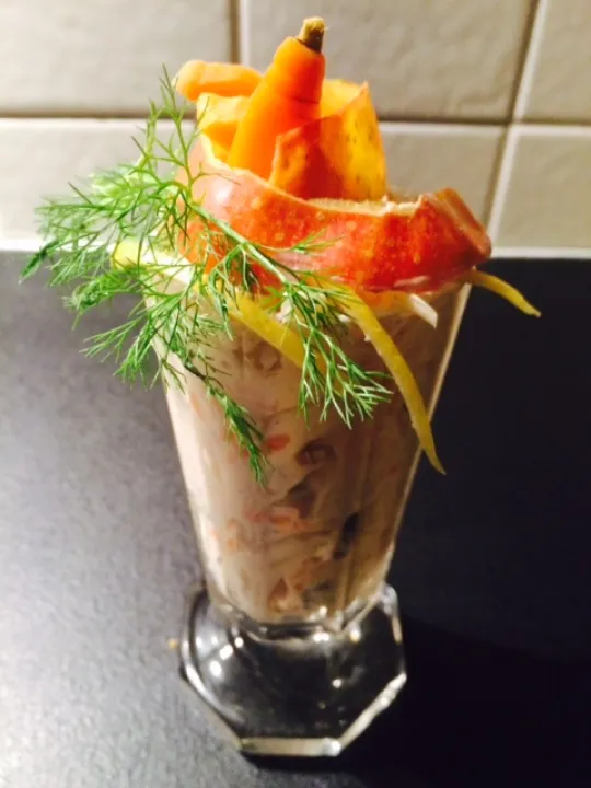 Apfel-Karotte-Fenchel Salat mit Minze