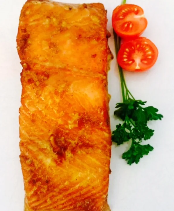 Asiatischer Lachs mit Niedergartemperatur