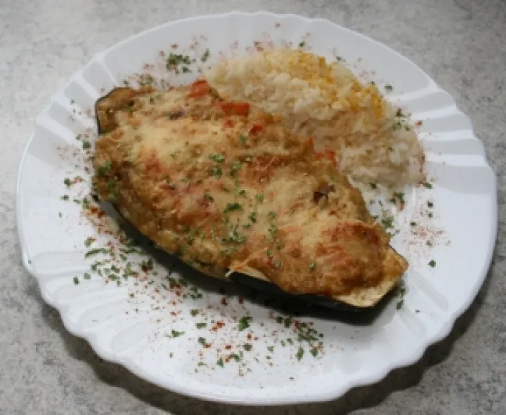 Gefüllte Auberginen