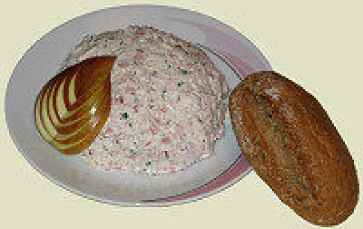 Topfenaufstrich mit Schinken