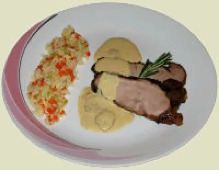 Kalbsfilet in Senfsauce
