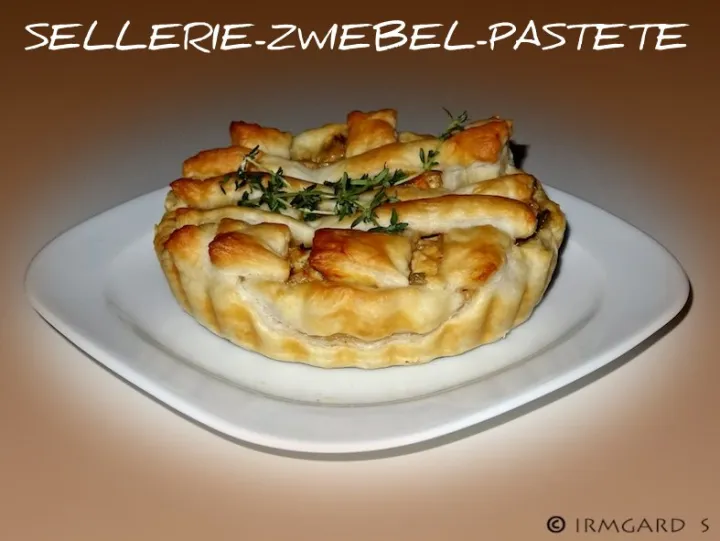 Sellerie-Zwiebel-Pastete