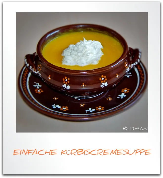 Einfache Kürbiscremesuppe