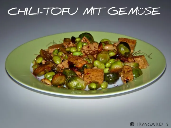 Chili-Tofu mit Gemüse