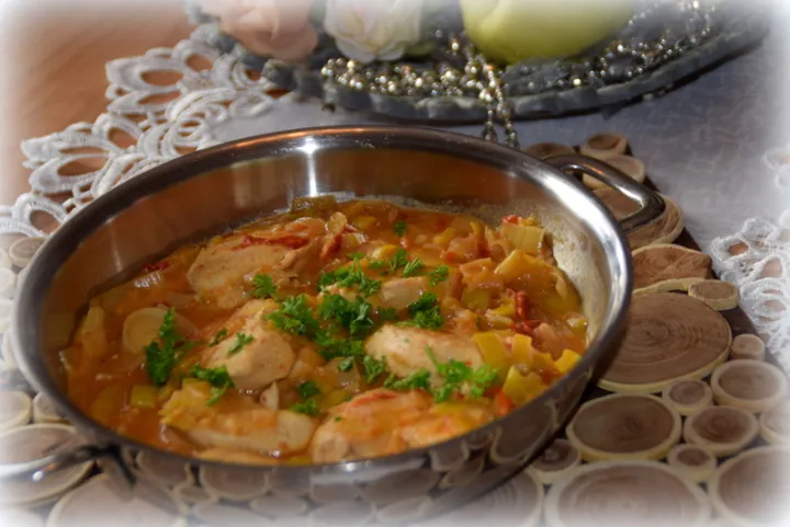 Bunte Hähnchenpfanne