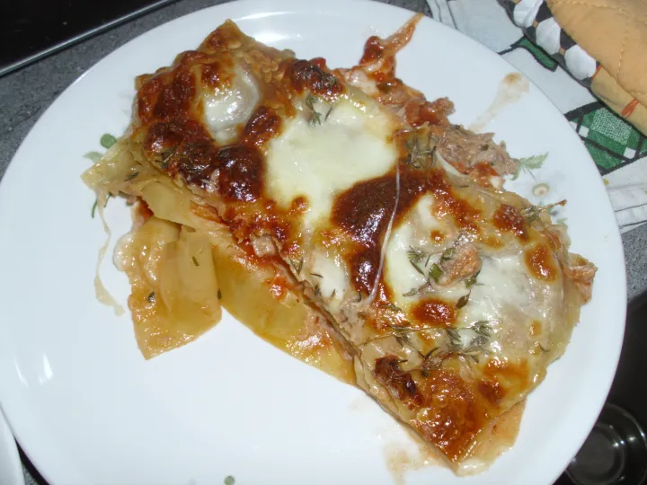Thunfisch Lasagne mit Mozzarella