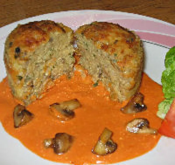 Pilzrisotto-Pudding
