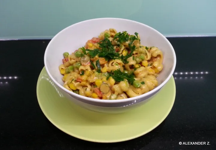 Gemüse - Rahmnudeln