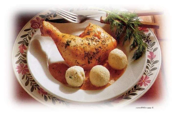 Galantaer Hähnchenschenkel