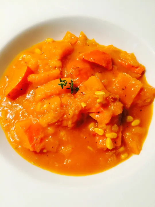 Orientalischer Kürbiseintopf