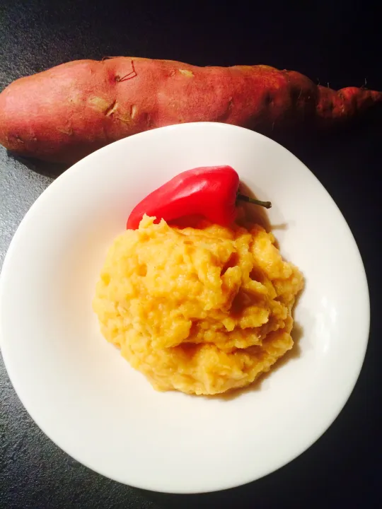 Exotisches Süßkartoffelpüree