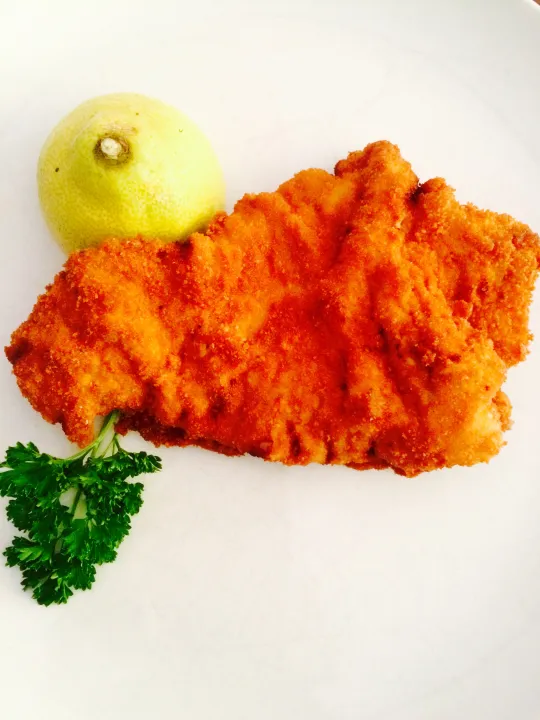 Wiener Schnitzel mit "Gebrauchsanweisung"
